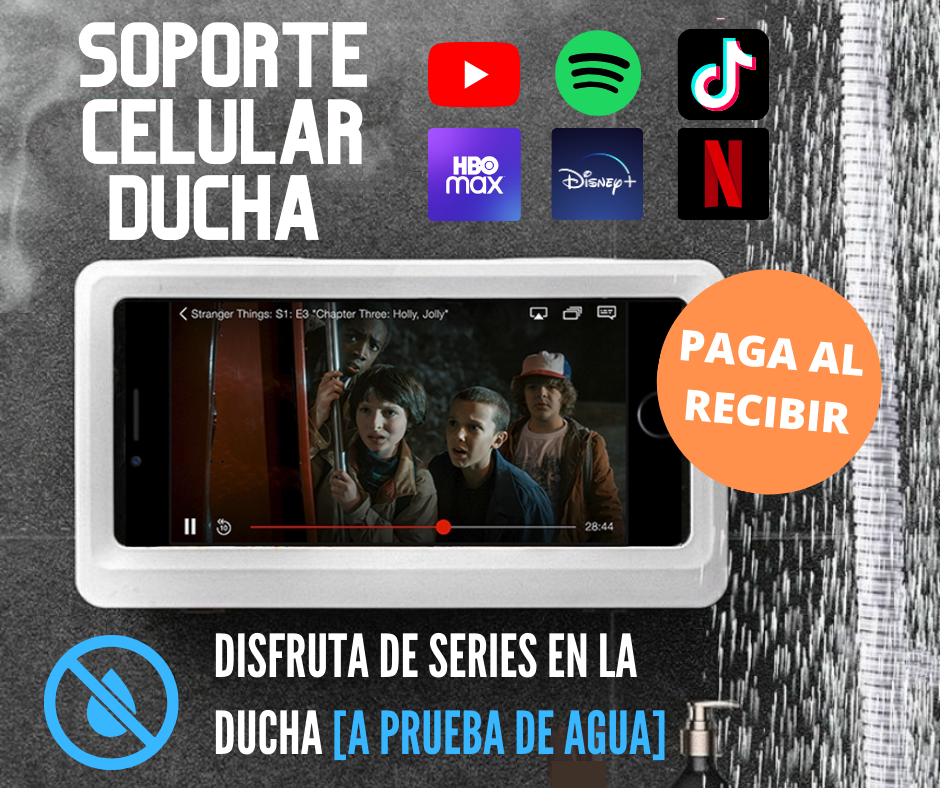 Soporte Celular 360º para Ducha 📱