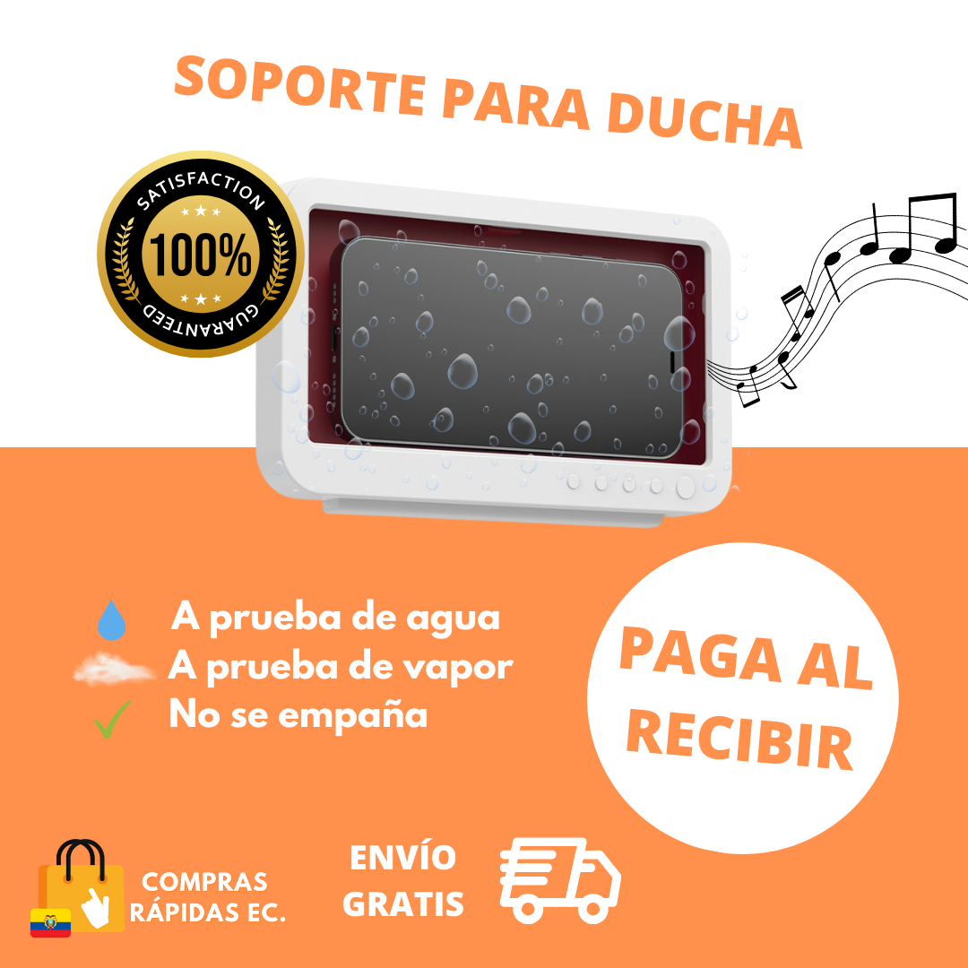 Soporte Celular 360º para Ducha 📱